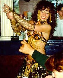 Photo of Paola wearing net gloves