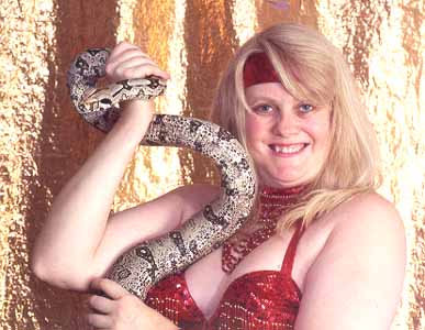 Shira and Alice (a Snake)